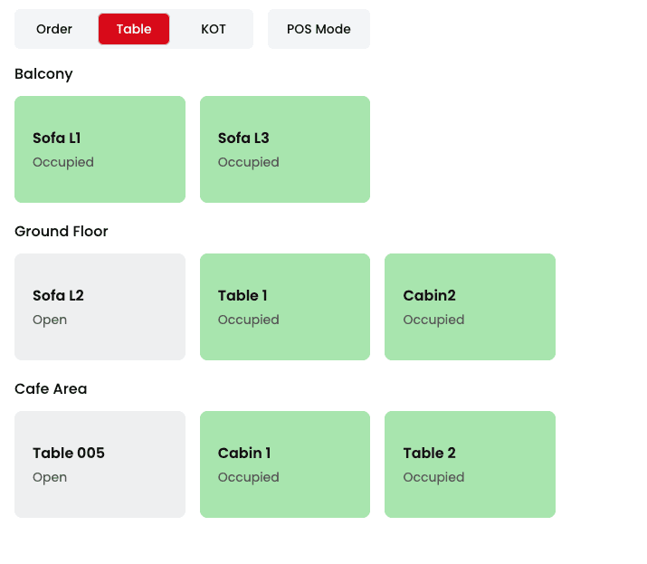 Digital QR code menu for contactless ordering