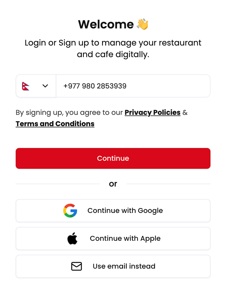 restrox create account image